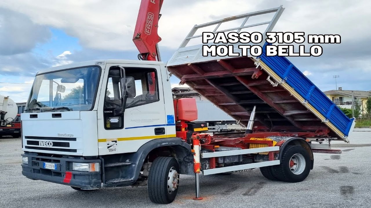 IVECO EUROCARGO 130E18 Ribaltabile Gru Fassi F90 - Cod. BRIV1036 -