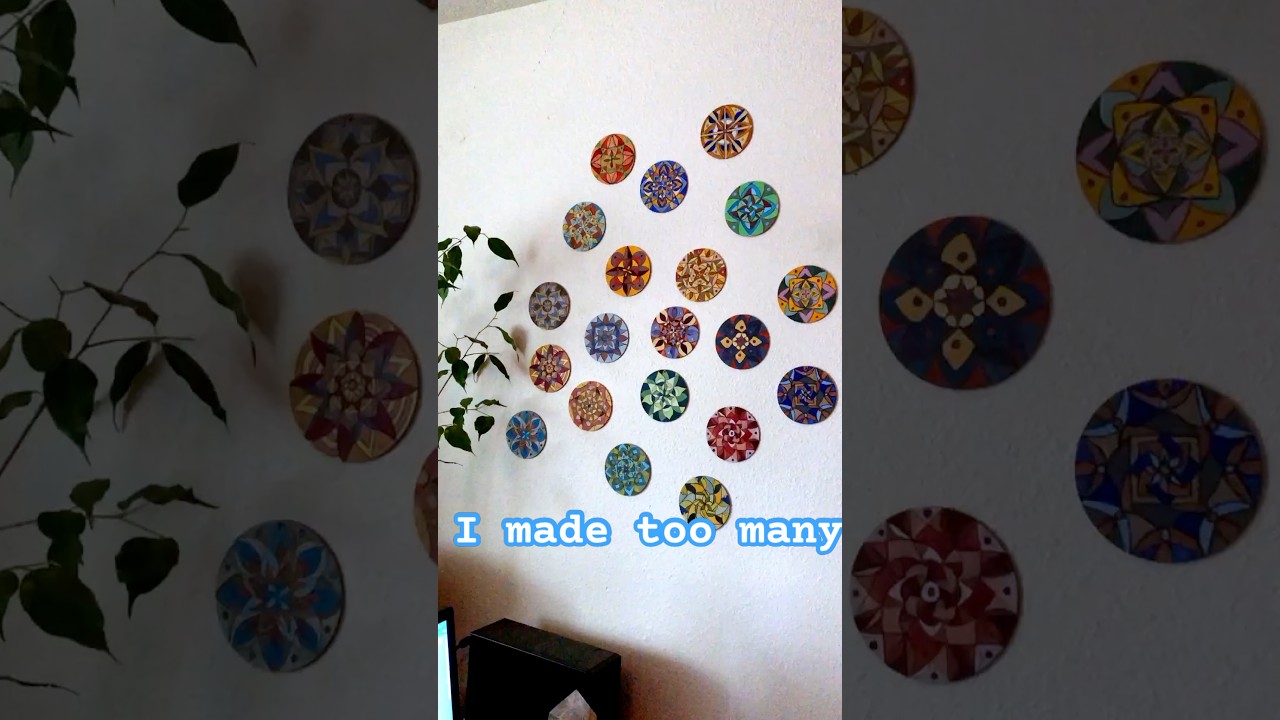 Many mandala feature wall. #art #painting #artist