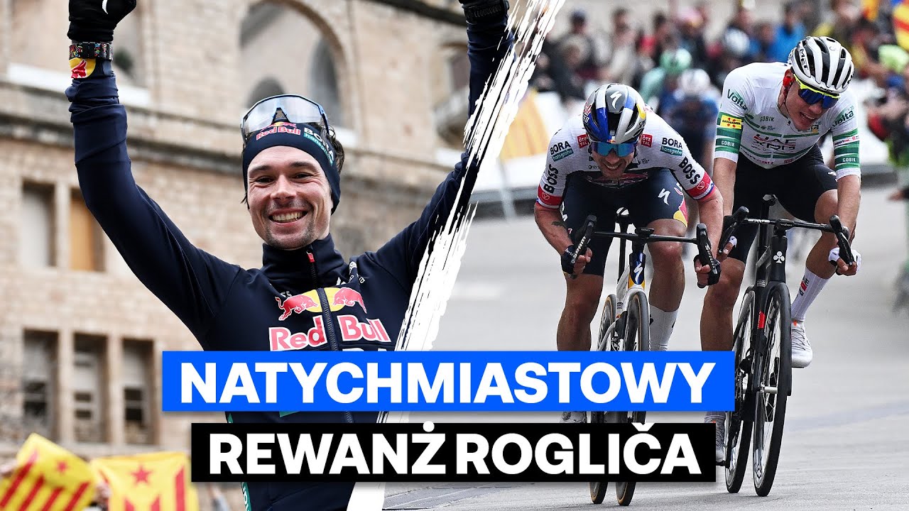 Primoz Roglic objął prowadzenie 🔥 | Skr&oacute;t 4. etapu Wyścigu Dookoła Katalonii