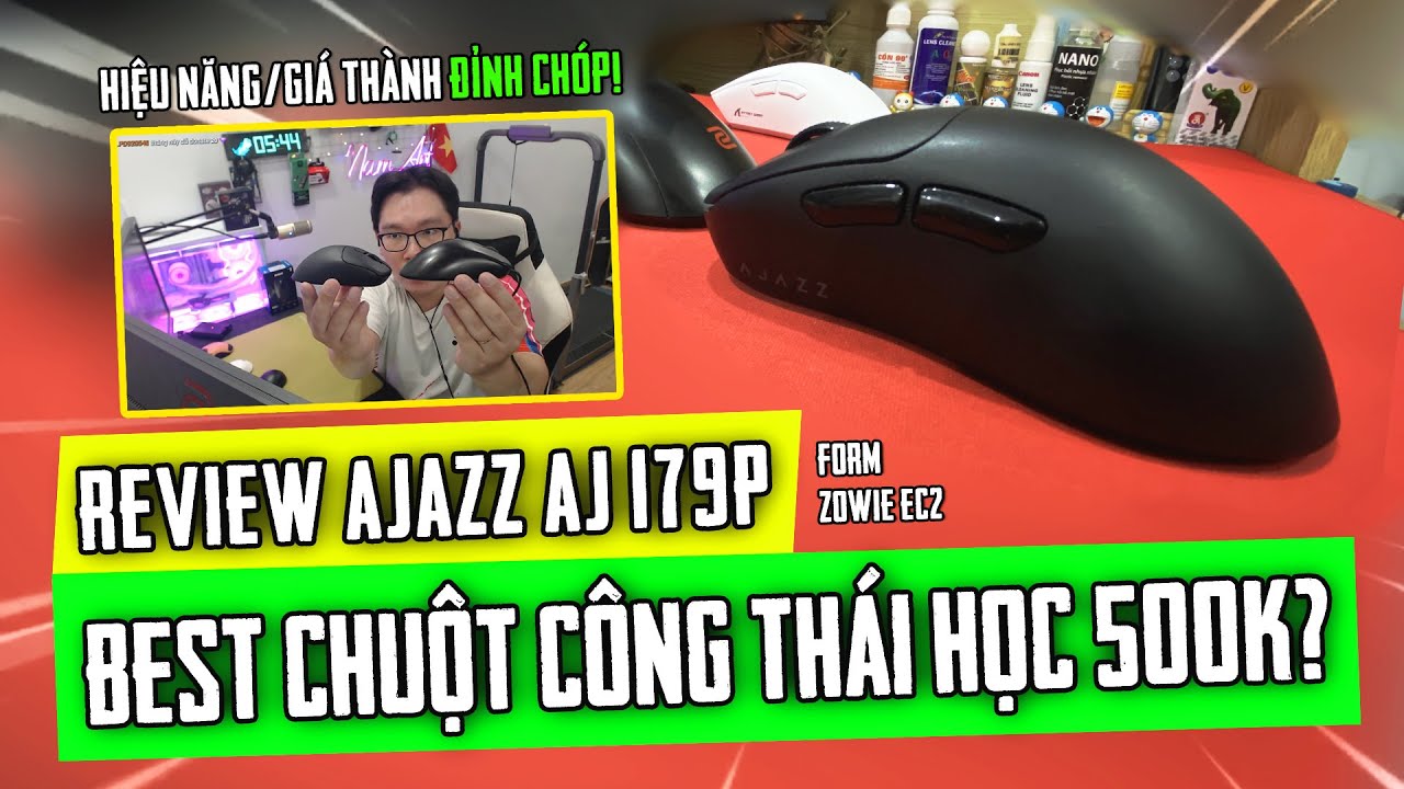 REVIEW AJAZZ AJ179P: CHUỘT C&Ocirc;NG TH&Aacute;I HỌC CHƠI PUBG, NGON BỔ RẺ LẠI NHẸ V&Iacute; L&Agrave; Đ&Acirc;Y! Nam Art