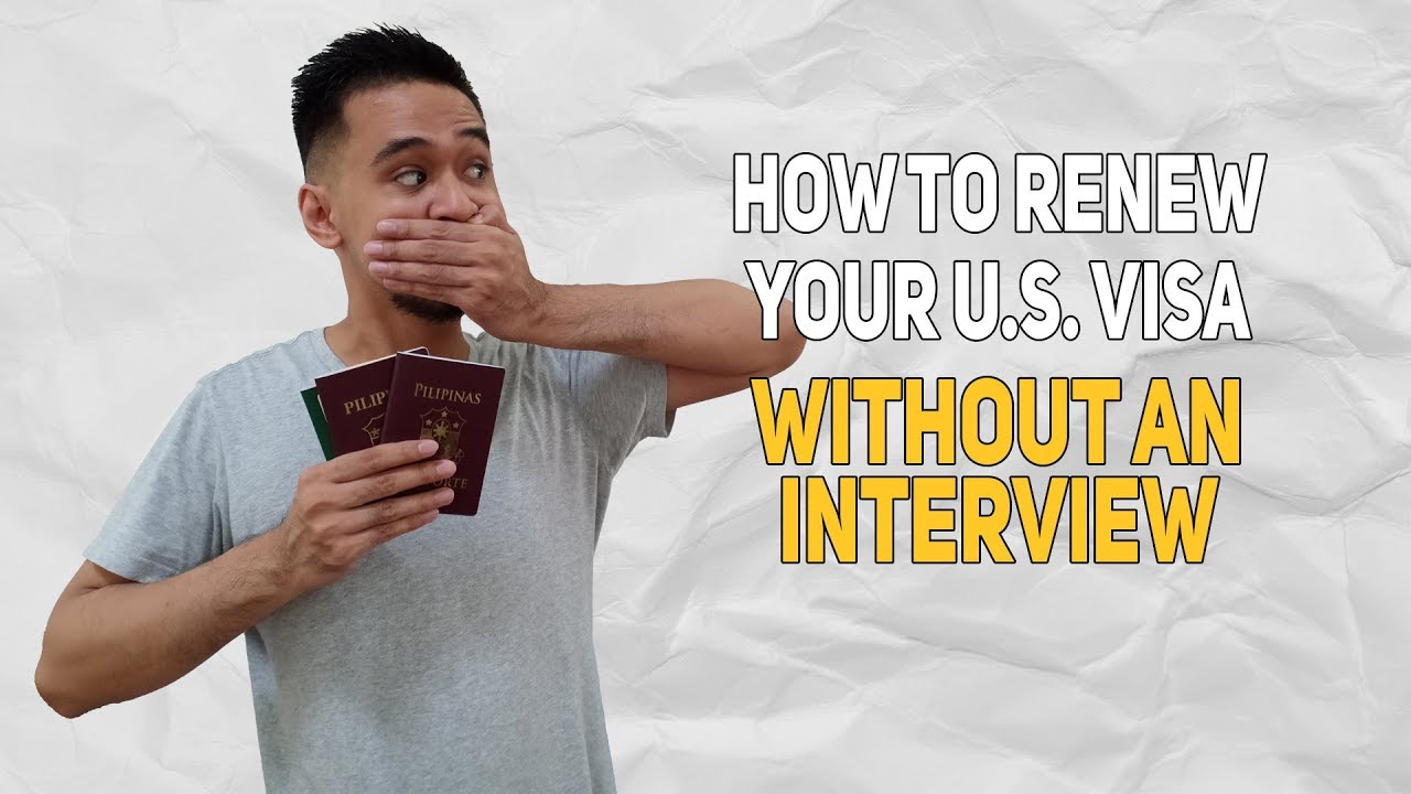How To Renew Your Tourist US Visa Without An Interview In The Philippines | Bols Is Life