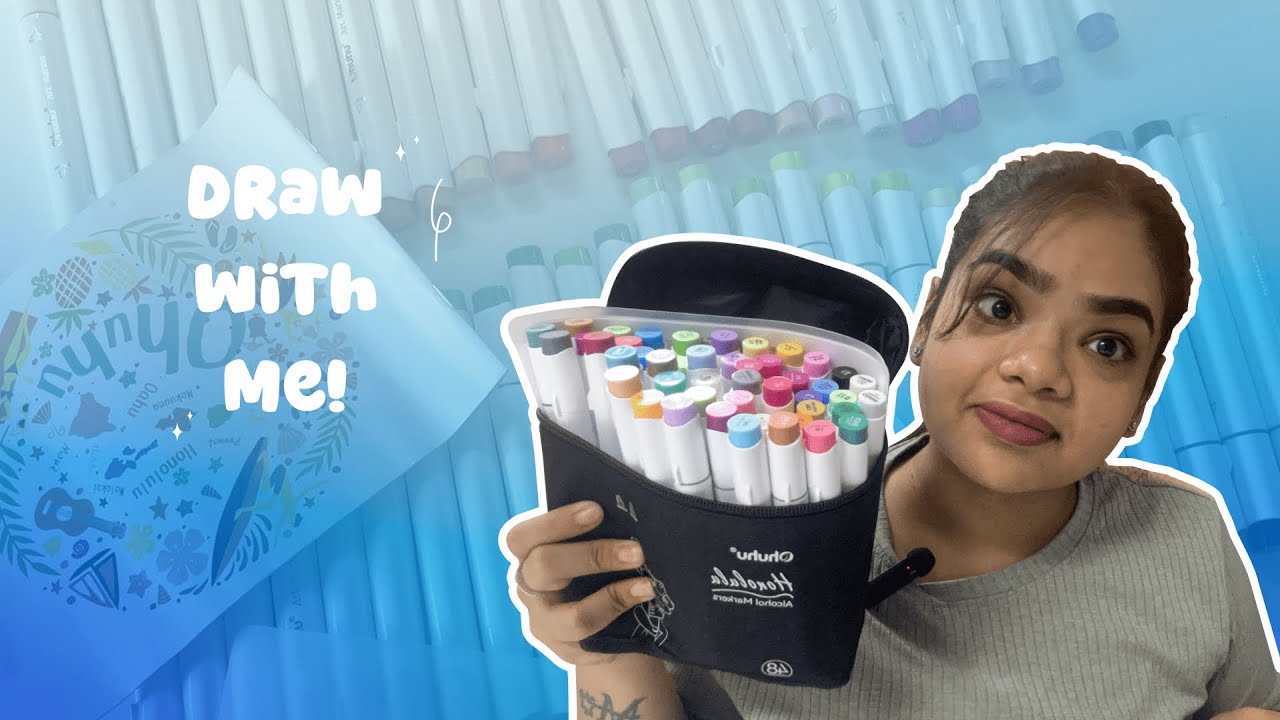 I Tried Ohuhu Honolulu Alcoholic Markers I Ohuhu Markers Unboxing