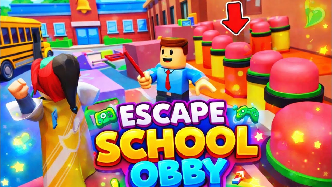 Escape School Obby 🏫😱 | Roblox School Escape Gameplay | Easy Mode
