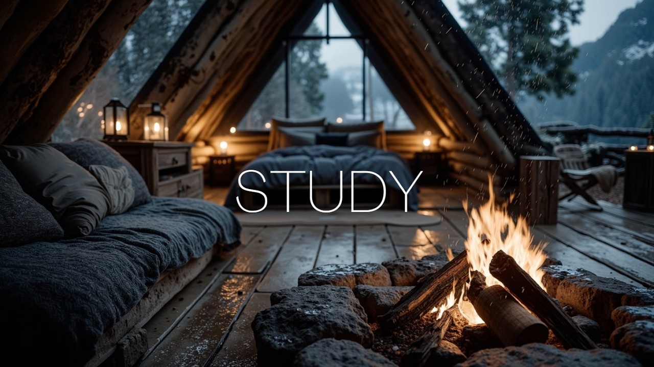 Relaxing Guitar Music - Cozy Cabin Ambience ~ Acoustic Chill Guitar Playlist