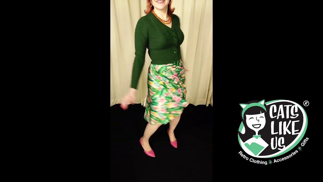 Tropical Leaf Swing Skirt