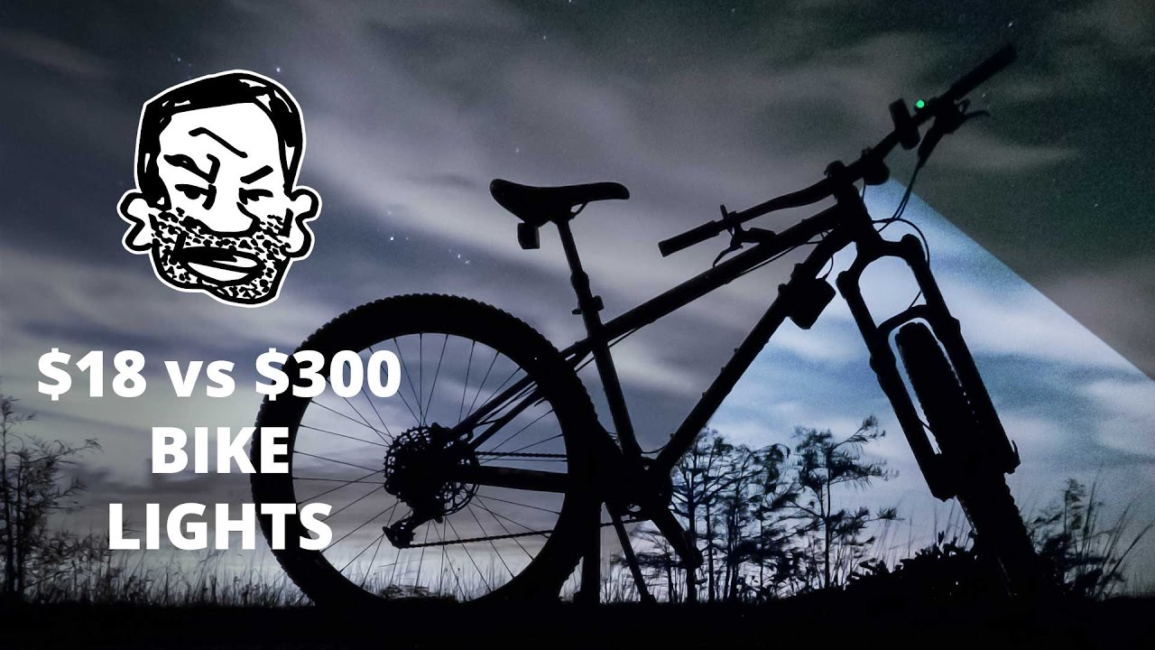 MTB Lights for Night Riding - $300 vs $18