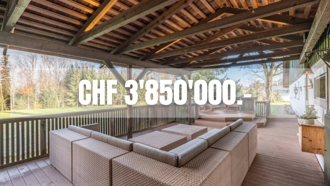Majestätische Tour durch ein 9-Zimmer Landhaus mit 700 m² Wohnfläche in Bichwil, St. Gallen, Schweiz