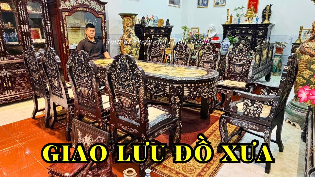Tìm Chủ Mới: Bàn Gõ Mật Hiếm & Bình Song Long (CNV 21/1) - Đồ Xưa Mekong