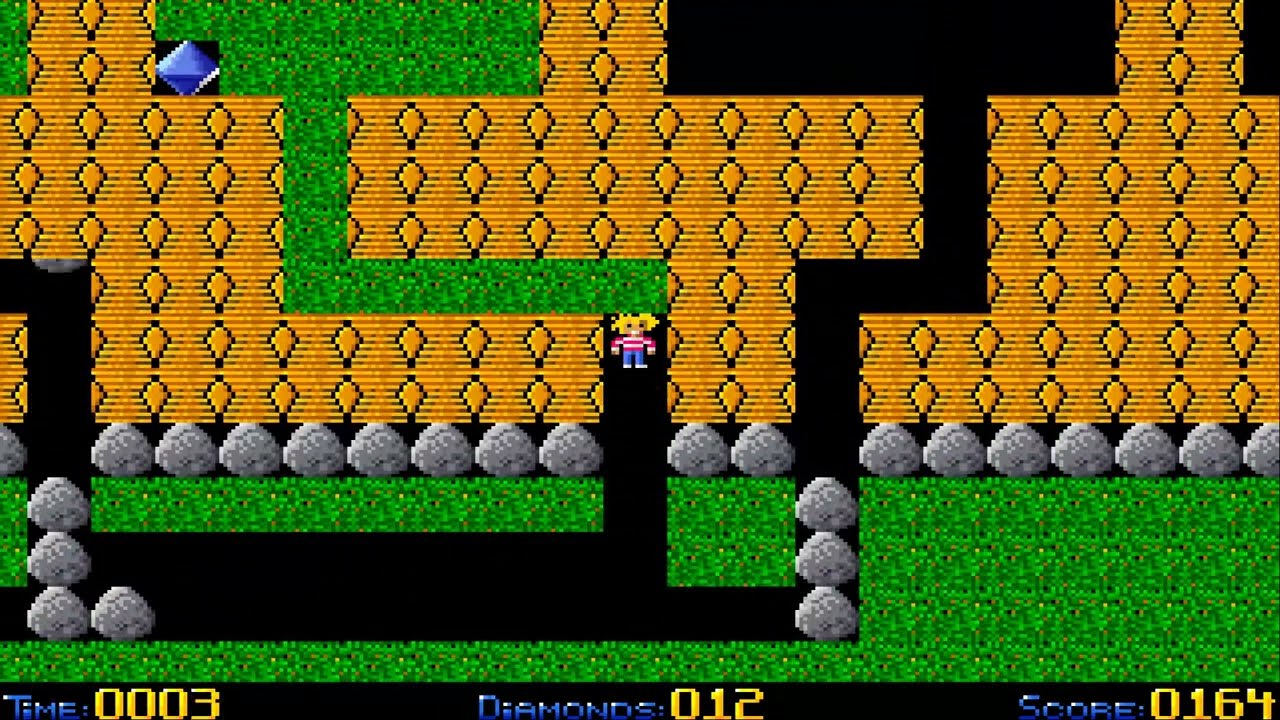 Emerald Mines Tutorial NL AGA tutNLa AMIGA Boulderdash CLONE Boulder Dash Emerald Mines WEB NET