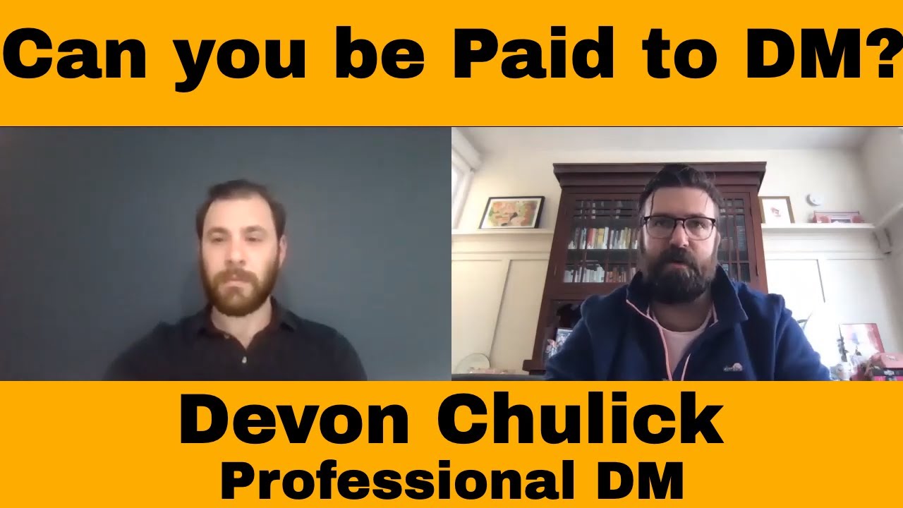 How to get paid DMing: Professional Dungeon Master Devon Chulick featured in Bloomburg part 1