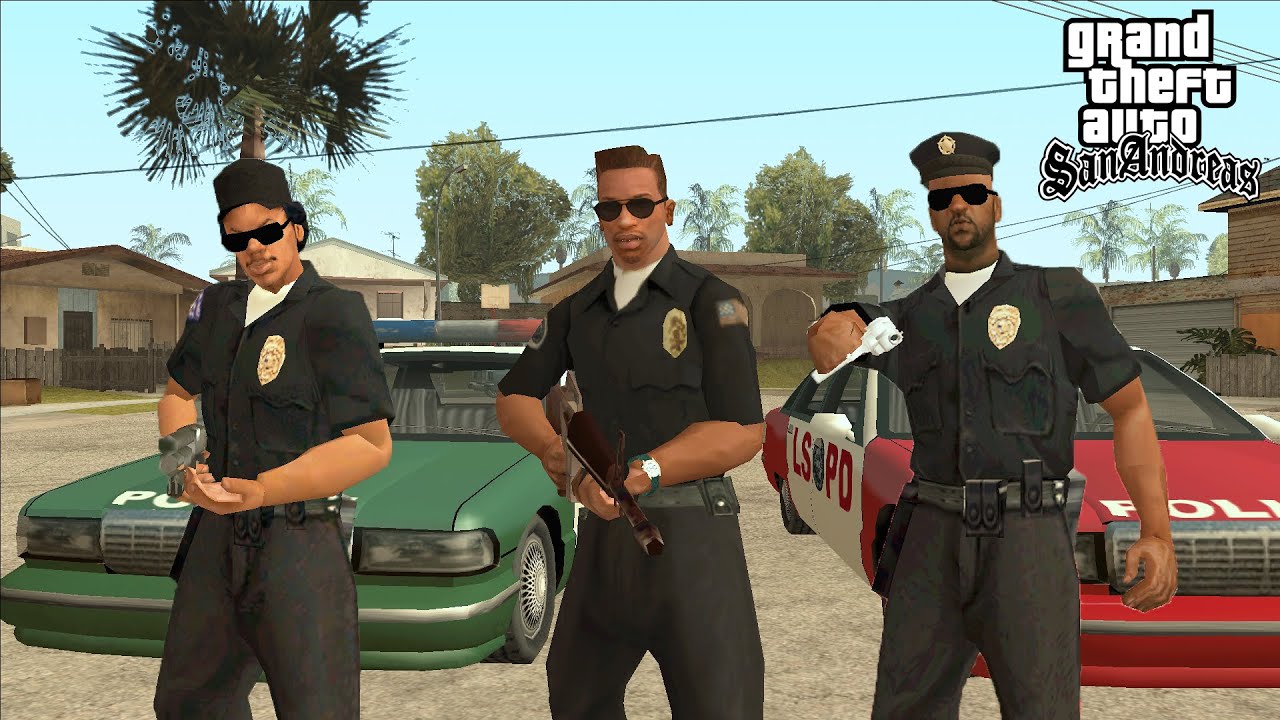 Что произойдёт, если CJ присоединится к полиции в GTA SAN ANDREAS? (Как стать полицейским)