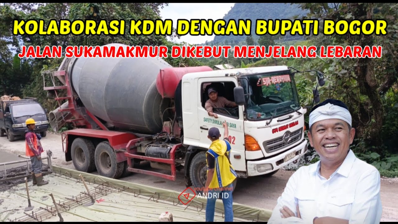 KOLABORASI KDM DAN BUPATI BOGOR ‼️ JALAN SUKAMAKMUR DIKEBUT MENJELANG LEBARAN #kdm 