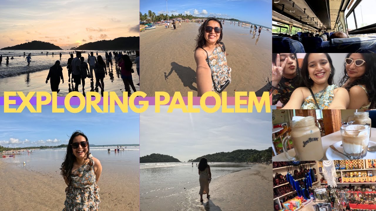 South Goa|Madgaon to Palolem bus ₹40|Exploring Palolem Beach|Costly Transport🚗 Is Goa safe for women