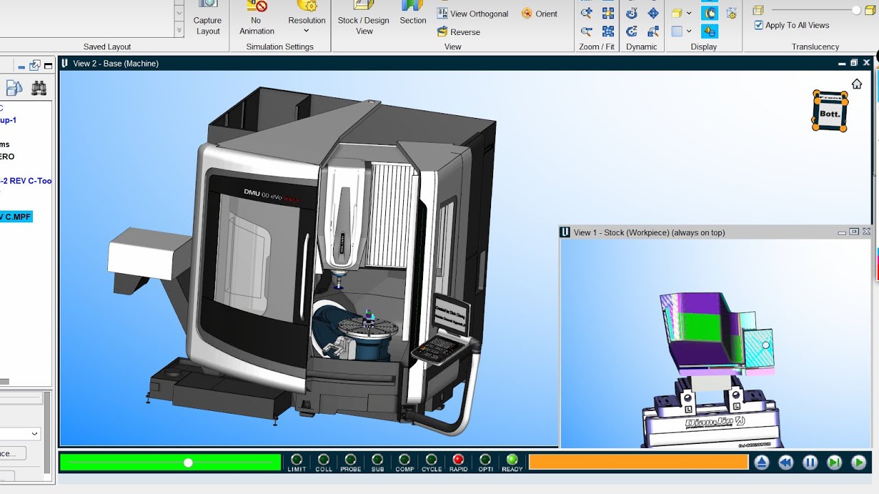 Build Vericut DMU 60EVo control sin840D support Cycle800 with toolchange tested  by Mastercam's post