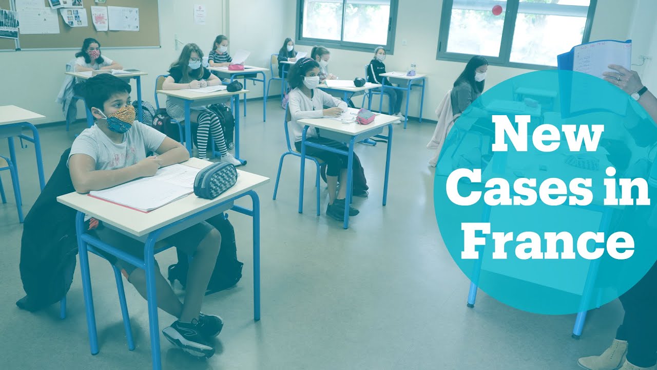 New coronavirus cases in France's green zones, after schools reopened
