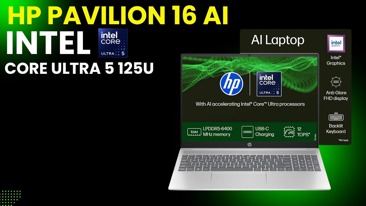 Power Packed and AI-ready! HP Pavilion 16, Core Ultra 5 125U, 16-AF0056TU ⚡
