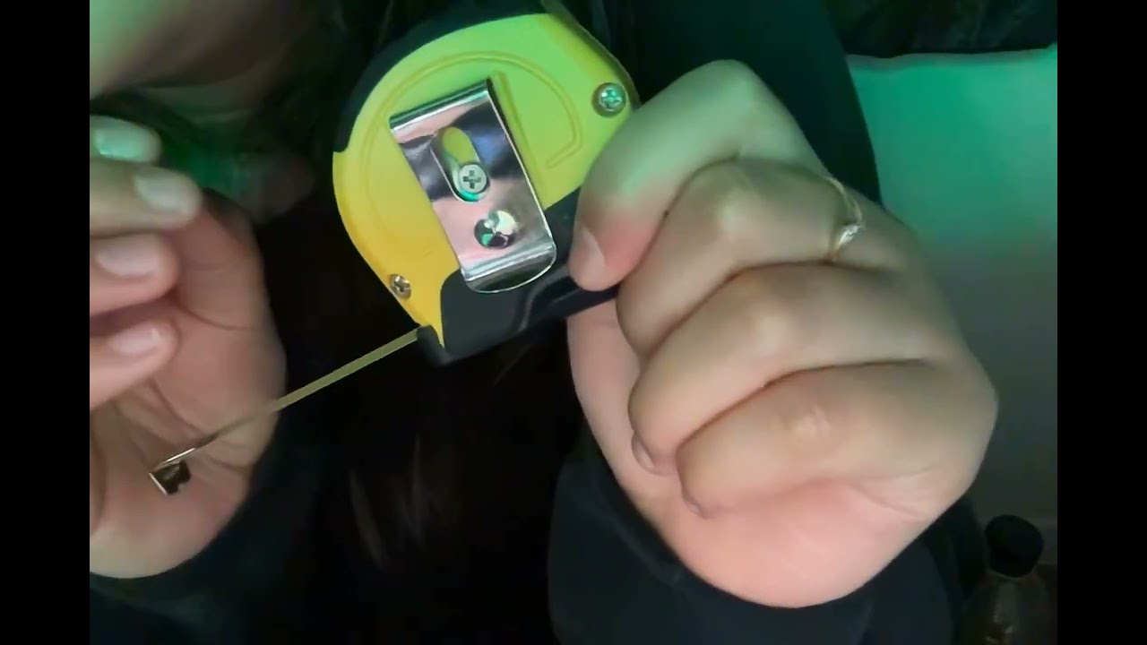 asmr measuring your face in lowercase sounds