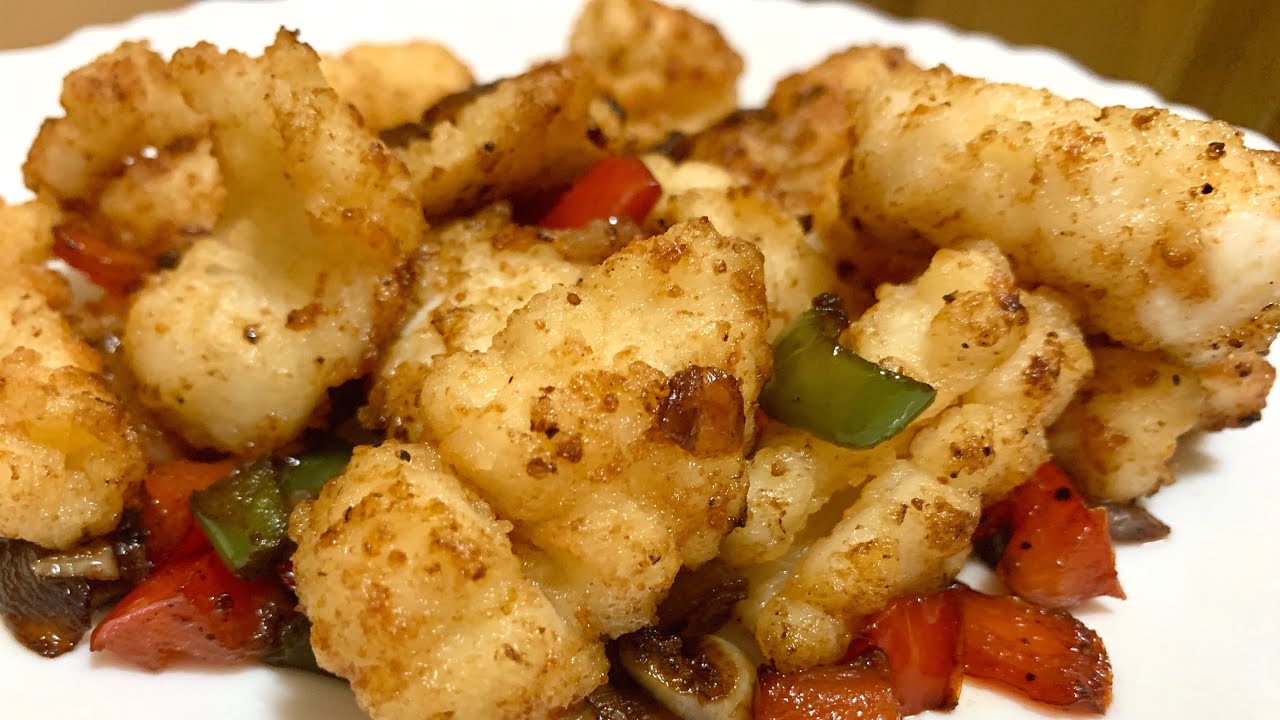Calamars frits à lail - recette chinoise