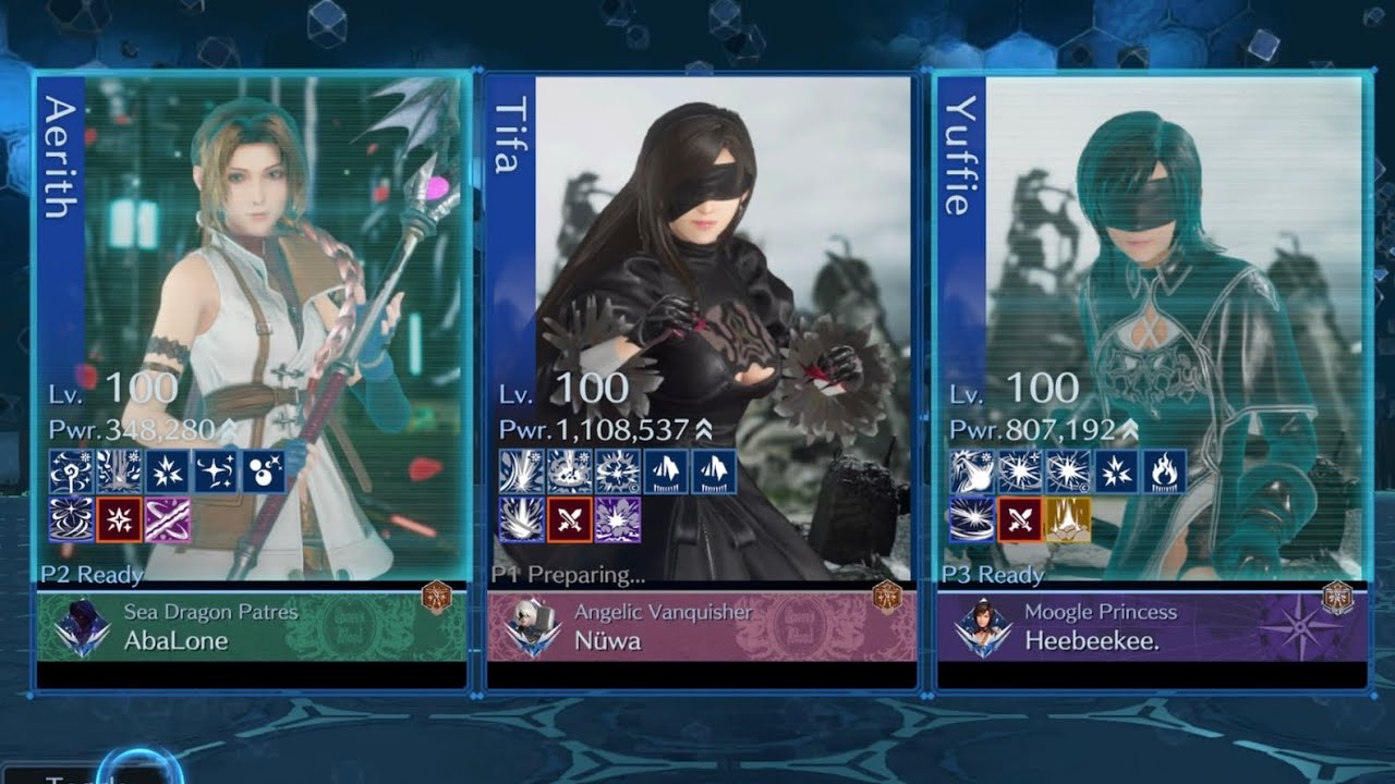 FF7 EC: Nier CO OP Escalation Lvl 25 (Tifa P.Earth POV)
