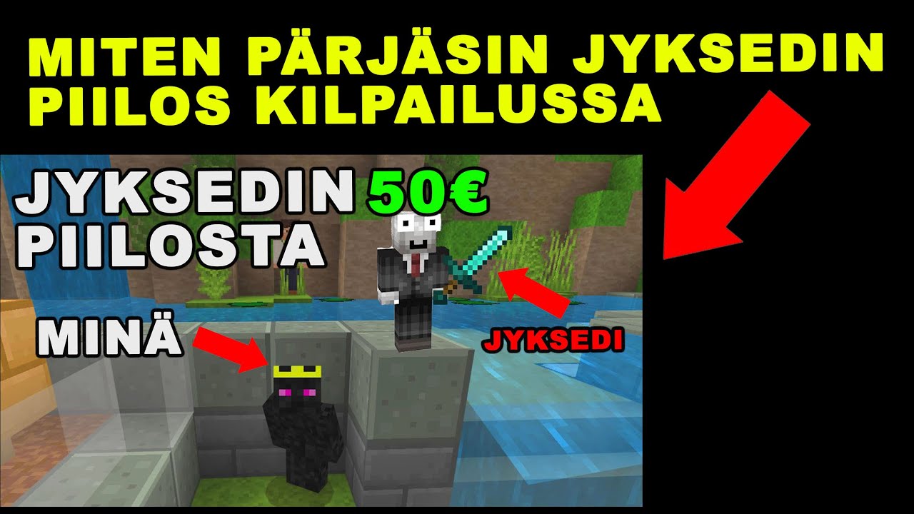 MITEN P&Auml;RJ&Auml;SIN JYKSEDIN 50&euro; PIILOS KILPAILUSSA