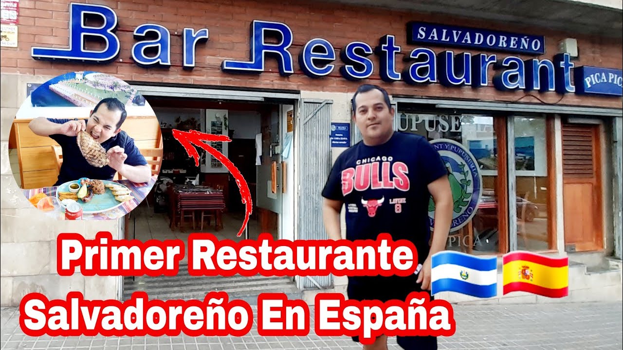 COMIENDO en el Primer Restaurante SALVADOREÑO En ESPAÑA, EUROPA. SALVADOREÑO EN ESPAÑA BYWALTER503