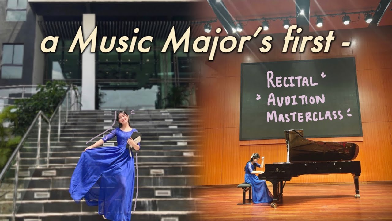 uni vlog: a music student’s first recital, audition n masterclass