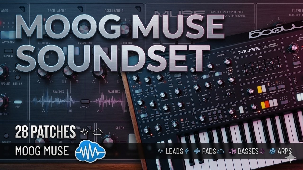 MOOG MUSE ♫ 28 ULTIMATE SOUNDS - Famous Iconic Sounds!!!!