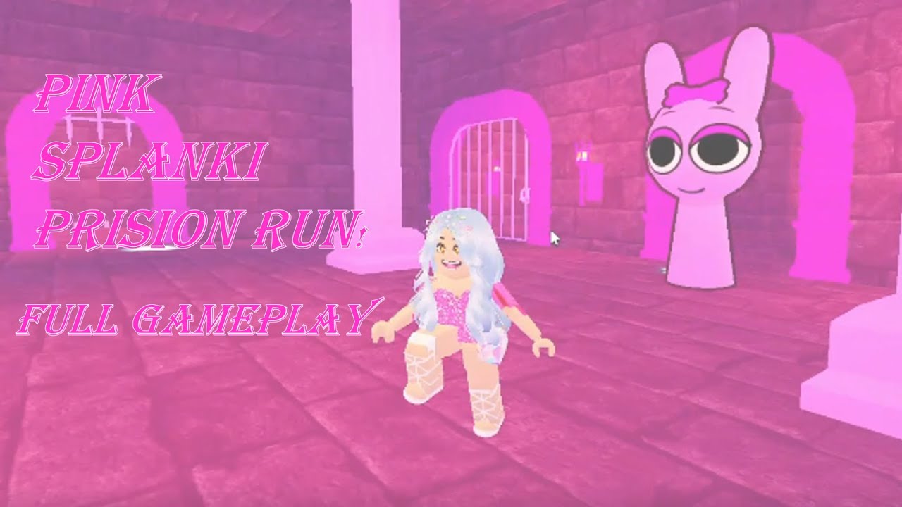 Pink Splanki's Prison Run! (Obby) Full Gameplay