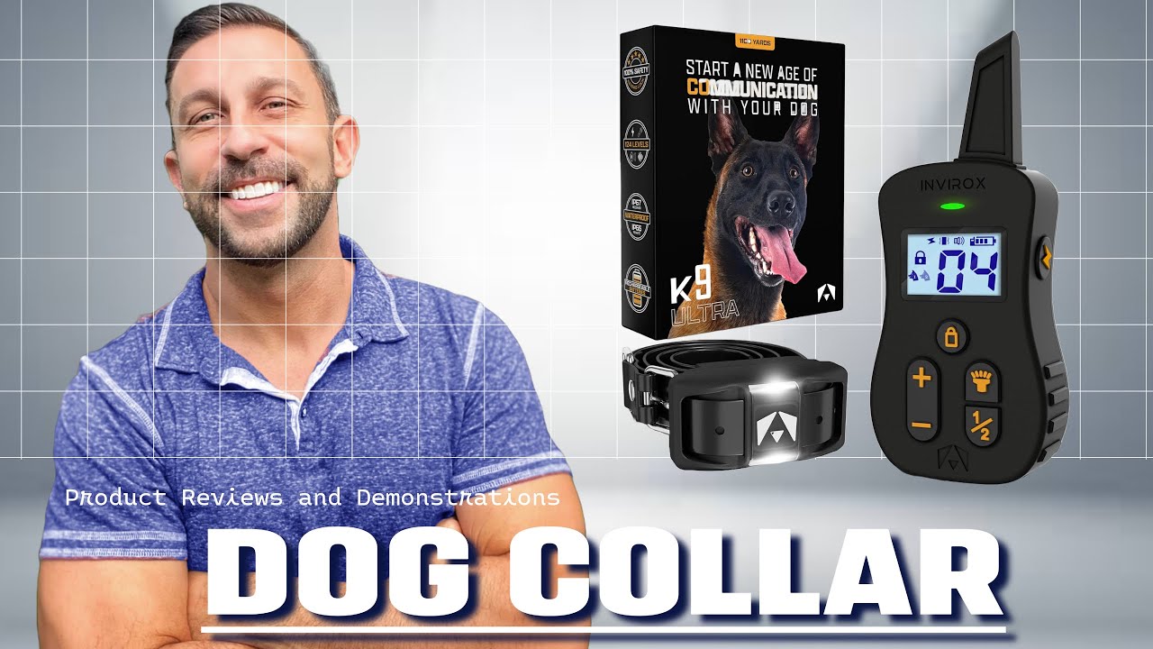INVIROX Ultra K9 Dog Training Collar 124 Training Levels, 4 Powerful Modes.