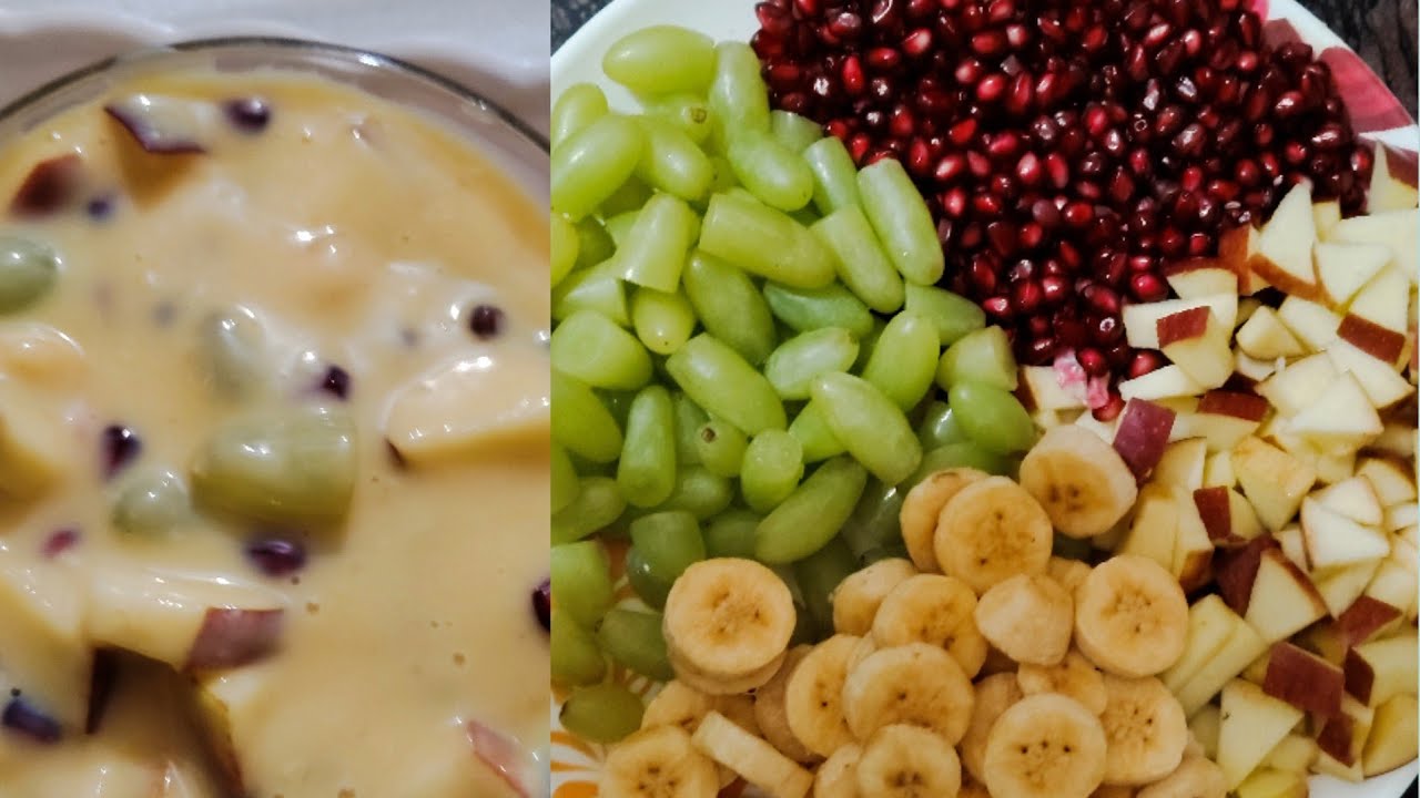 आसान रेसिपी फ्रूट कस्टर्ड की l  Fruit custard recipe 