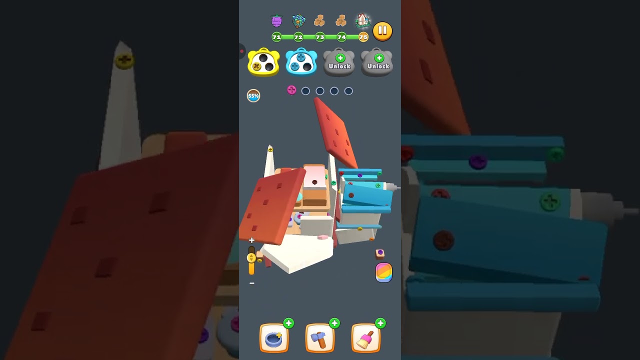 Color Bolts Short Puzzle Game Level 75