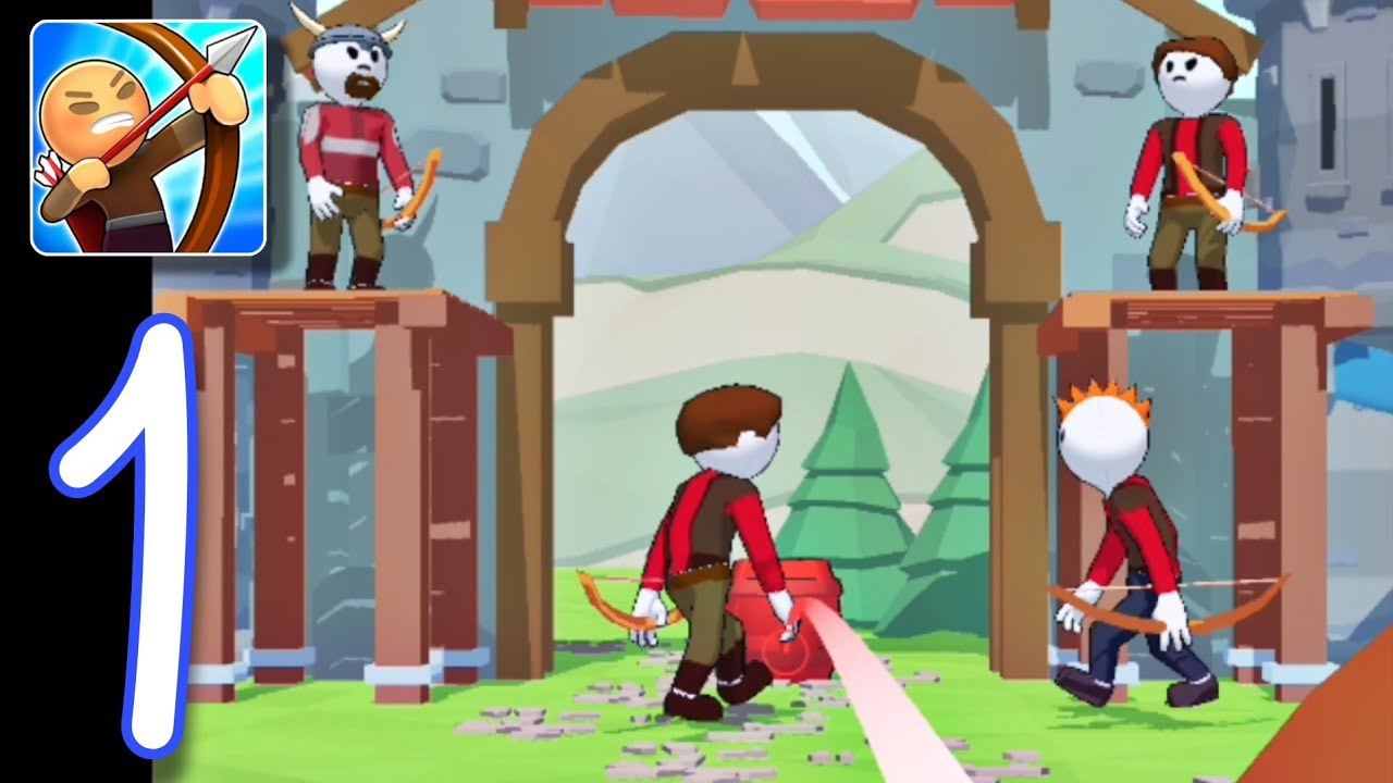 Archer Shooter 3D - Lvl 1 To 10 Gameplay (Android, ios)