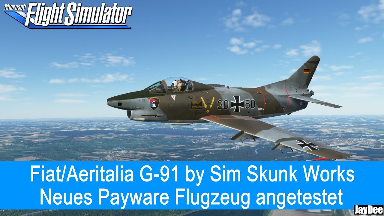 Fiat/Aeritalia G-91 by Sim Skunk Works / Neue Payware angetestet ★ Microsoft FLIGHT SIMULATOR