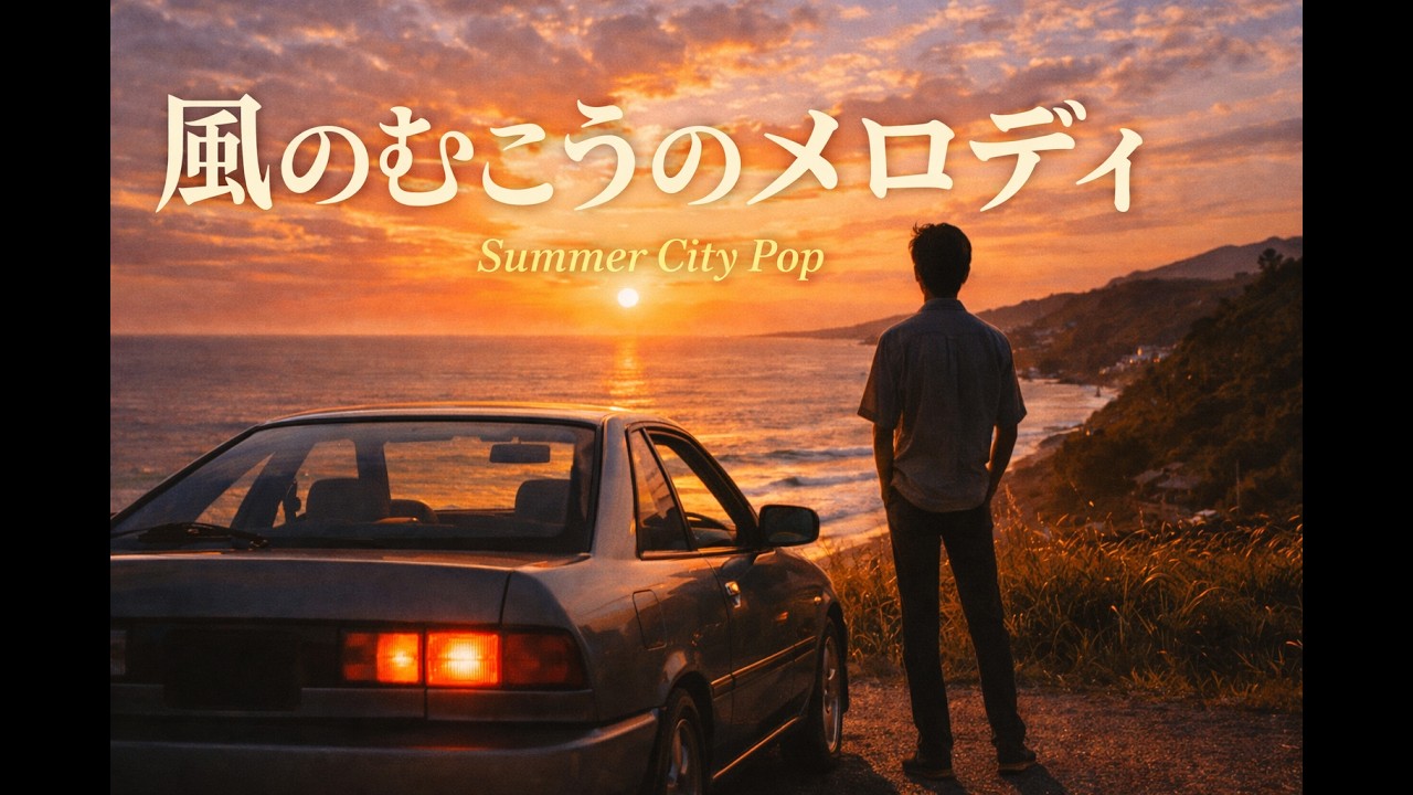 風の向こうのメロディ/80'sシティーポップ夏のドライブ曲#シティーポップ#80年代#オリジナル曲#ドライブソング#夏の歌#citypop#japanesecitypop #sunoai曲