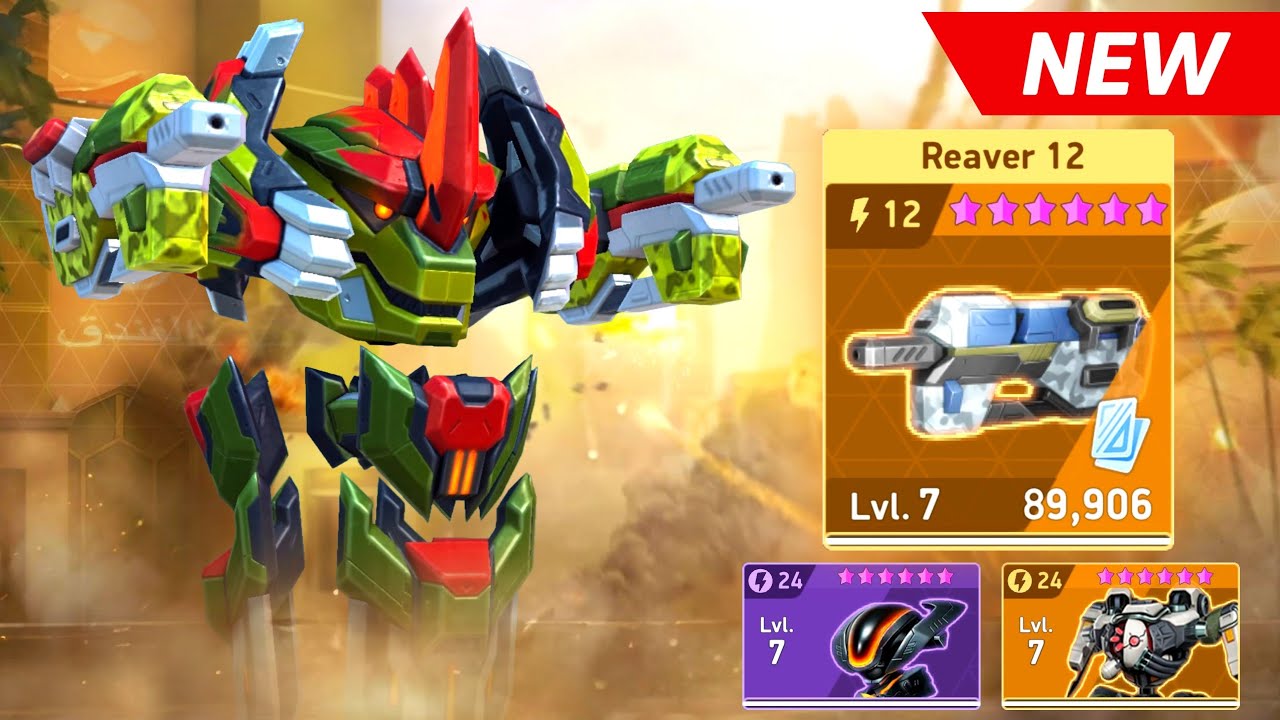NEW WEAPON Reaver 12 with Killshot, Surge, Eclipse - Mech Arena