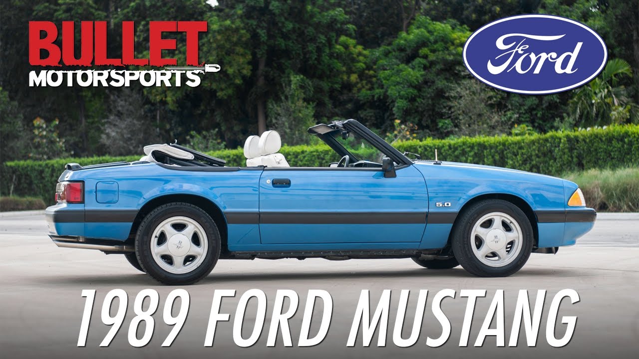 1989 Ford Mustang Convertible | [4K] The Blue Runner