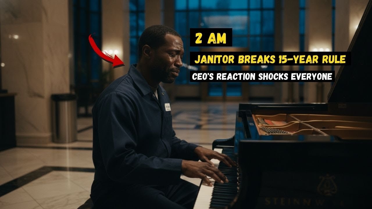 Custodian Plays Forbidden Piano at 2AM, CEO's Reaction Stuns Everyone