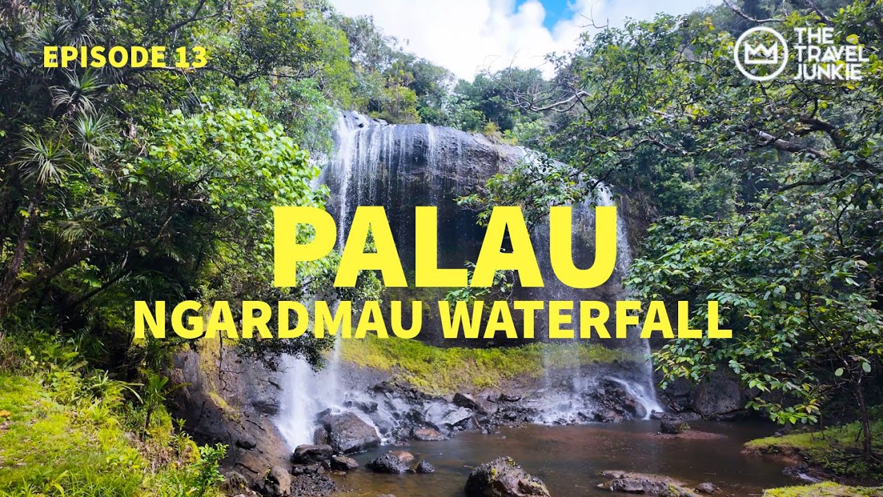 NGARDMAU WATERFALL: PALAU'S HIDDEN PARADISE | SEE PALAU NATIONAL CAPITAL | NATURE SOUNDS 4K