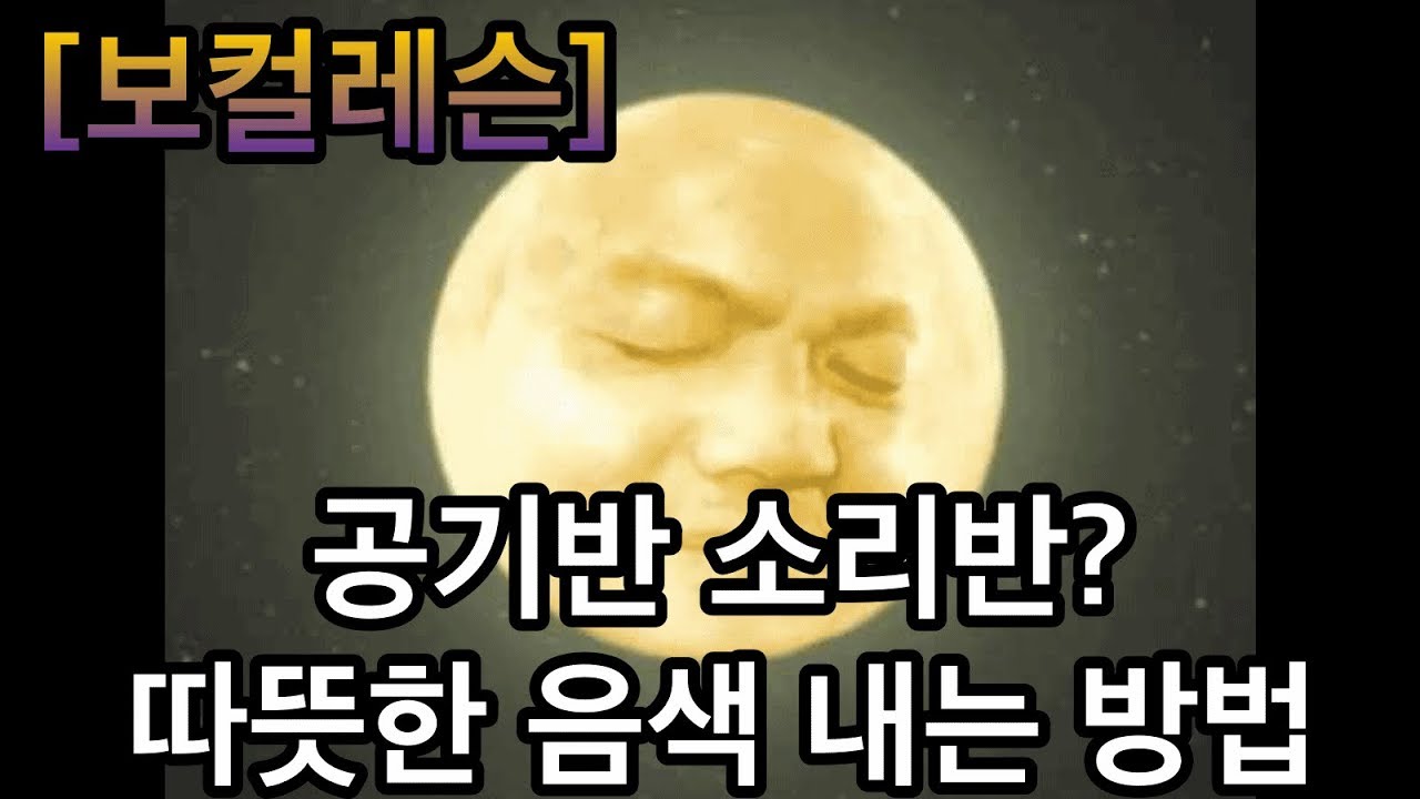 [보컬레슨] 공기반 소리반? 따뜻한 음색 내는 방법