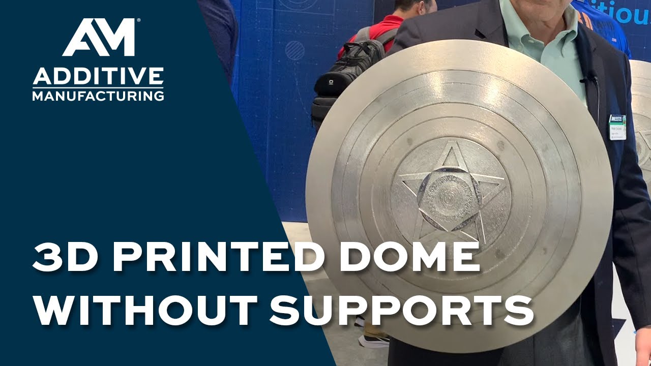 Inconel Shield Shows Dome 3D Printed Without Supports