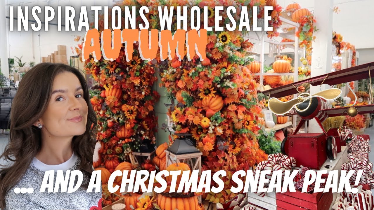 INSPIRATIONS WHOLESALE AUTUMN COME SHOP WITH ME 2022| FALL DECORATIONS & CHRISTMAS DECOR SNEAK PEAK