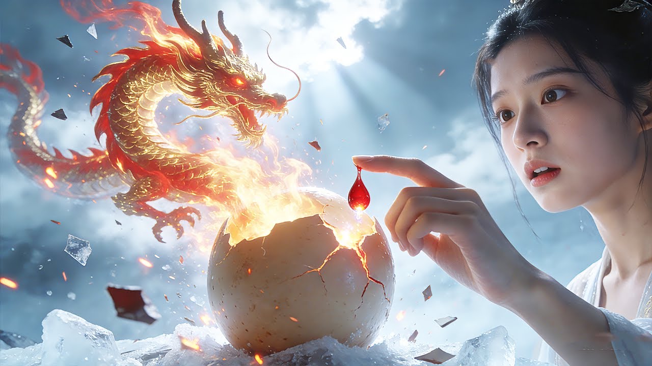 Dragon egg failed to hatch for 1000 years. A drop of the girl's blood made the real dragon appear!