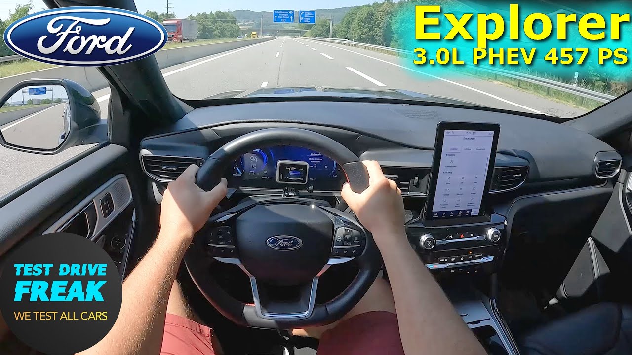 2023 Ford Explorer 3.0 EcoBoost V6 PHEV 457 PS TOP SPEED AUTOBAHN DRIVE POV