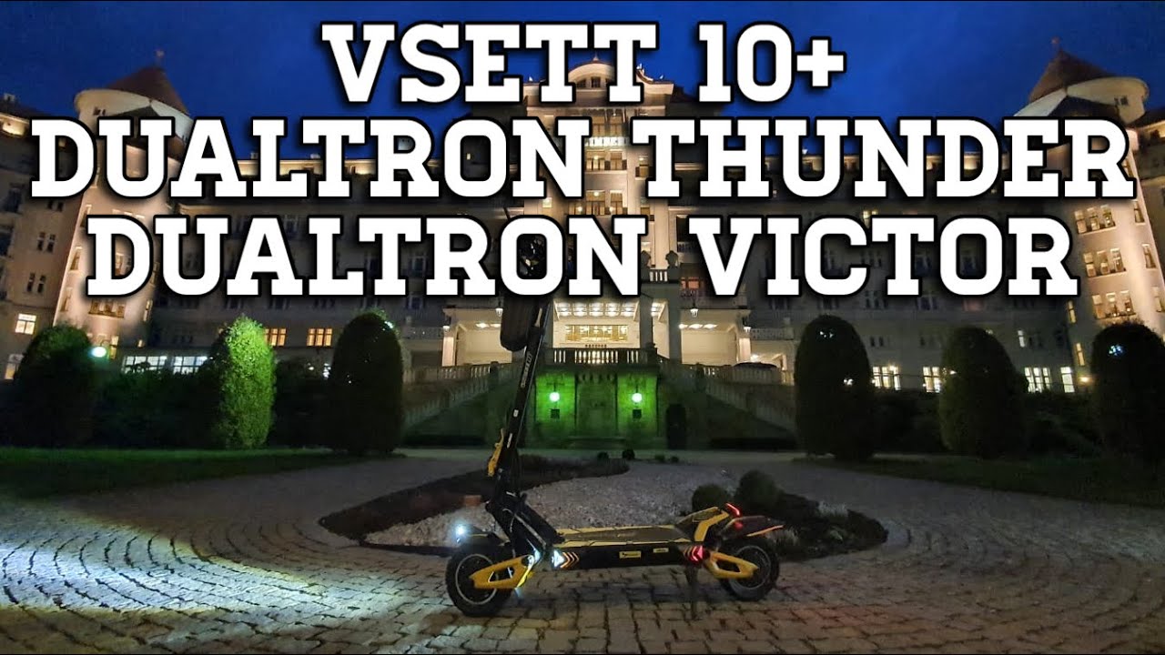 Vsett 10+ - Dualtron Thunder - Dualtron Victor - Vyjížďka | 4K