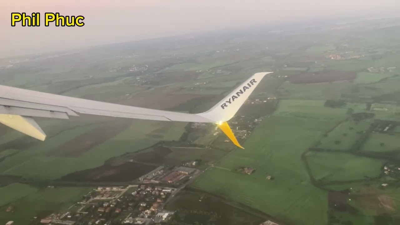 Part 1 - Take-off - Ryanair FR5068 - Rome Ciampino CIA to Charleroi CRL