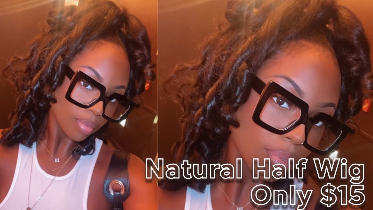 BUY BEFORE IT SELLS OUT || $15 NATURAL SYNTHETIC HALF WIG Sensationnel Curls Kinks & Co RAIN MAKER