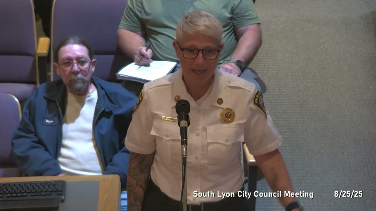 South Lyon City Council August 25th 2025