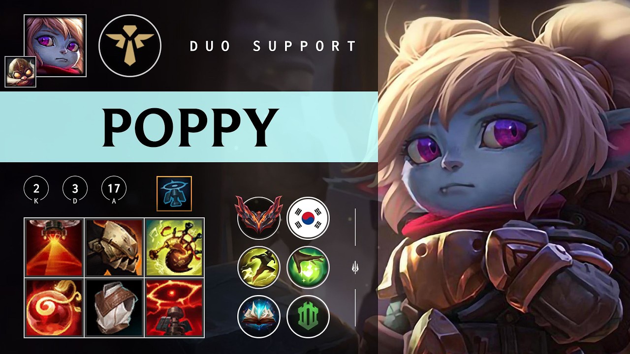 Poppy Support vs Rell - KR Grandmaster Patch 26.06
