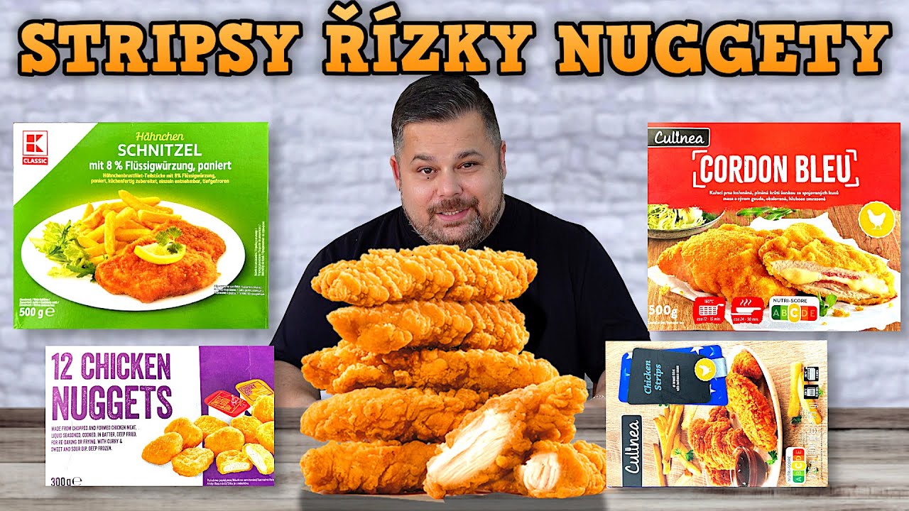 TEST MRAŽENÝCH STRIPSŮ ŘÍZKŮ A NUGGET! Je to vůbec z masa?