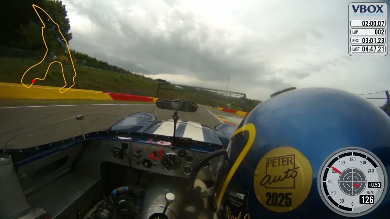 Spa pole position in the Lister Costin Jaguar at Spa Classic 2025